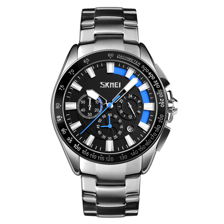 SKMEI 9167 Multi-Function Fashion Men Watch Stopwatch Date Display Sport Quartz Watch - MRSLM