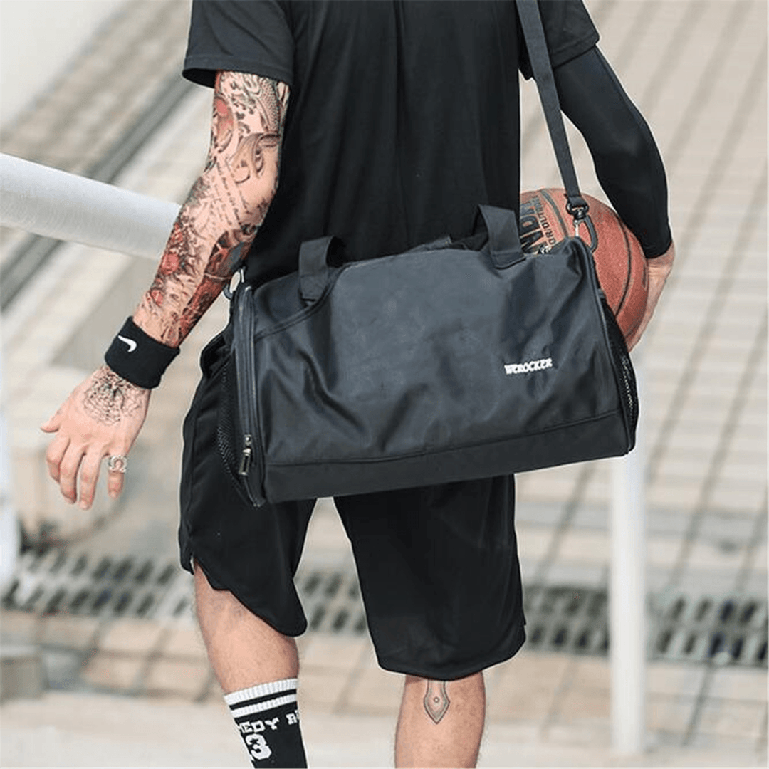 Outdoor Sport Gym Duffle Backpack Luggage Travel Fitness Shoulder Bag Shoes Basketball Storage Organizer - MRSLM