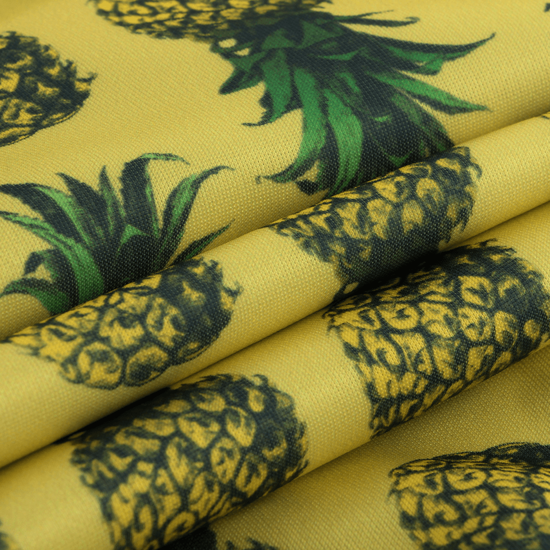 Men Pineapple Printed Hawaiian Style Cotton Casual Pants - MRSLM