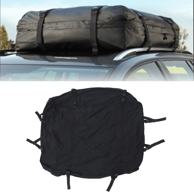 425L Universal Car Roof Cargo Bag Car Top Carrier Side Rail Rack Cross Bar Waterproof Travel Luggage Pouch - MRSLM