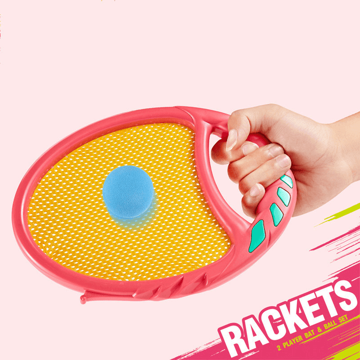 Toy Racket Beach Ball Parent-Child Sports Toys Throwing and Catching Children Outdoor Toys Bouncing Rackets - MRSLM