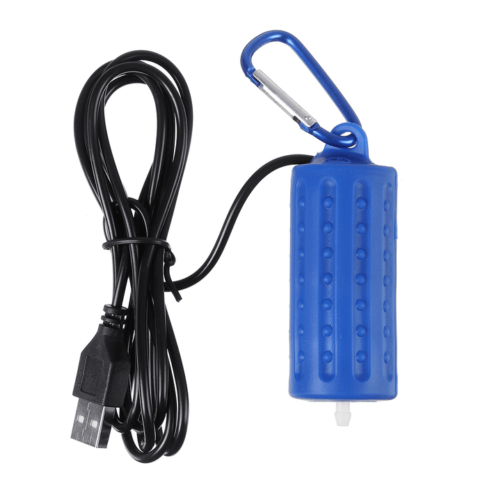 Aquarium Fish Tank Portable USB Mini Oxygen Air Pump Mute Energy Saving Supplies Air Pump Aquarium Aquatic Pet Supplies - MRSLM