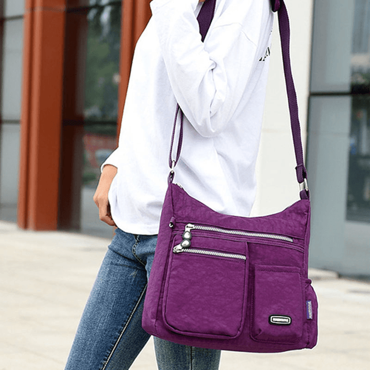 Women Waterproof Large Capacity Multi-Layer Multifunctional Crossbody Bag Shoulder Bag - MRSLM