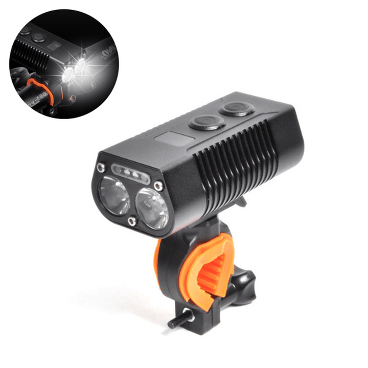 XANES® DL24 T6+COB Bicycle Headlamp USB Rechargeable Bike Front Light Waterproof Night Warning Light - MRSLM