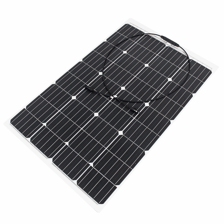 120W 18V Monocrystalline Silicon Semi-Flexible Solar Panel for Car Boat Battery Charge with 10A Solar Controller - MRSLM