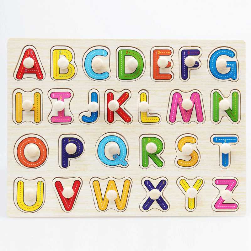 Character Letter Cartoon Cognitive Three-Dimensional Jigsaw - MRSLM