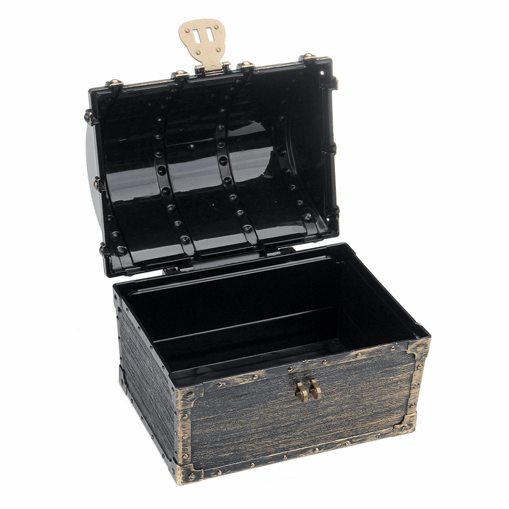 Retro Treasure Chest Gold Coins Jewelry Box Game Props Toys - MRSLM