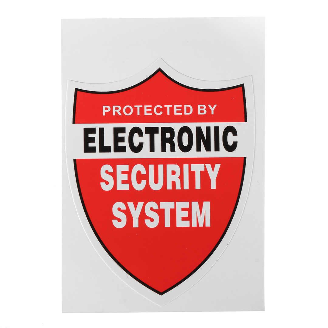 3Pcs SECURITY SYSTEM DECALS Decor Sticker Decal Video Warning CCTV Camera Home Alarm - MRSLM