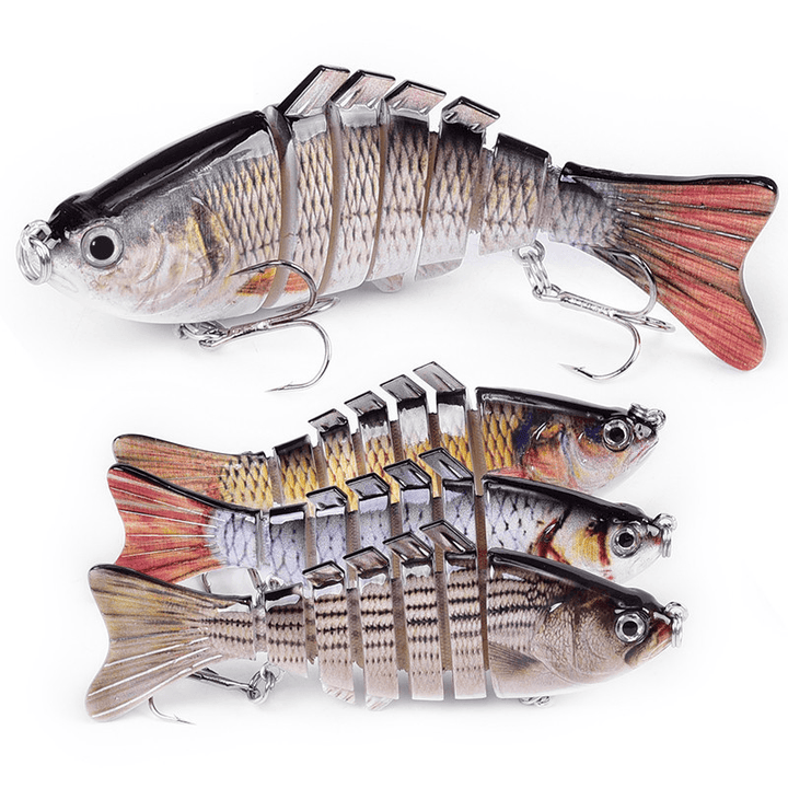 ZANLURE 10Cm 15G Corrosion Resistant Freshwater and Seawater Universal Simulation Bait Multi-Section Lures Submerged Fishing Lures Fishing Lures - MRSLM