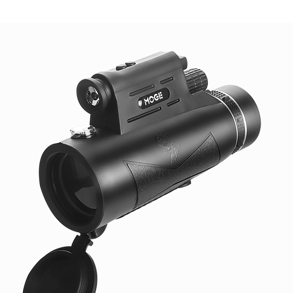 Moge 12X50 HD Telescope with Laser Flashlight Phone Adapter Tripod for Outdoor Camping Travel High Power Bird Watching - MRSLM