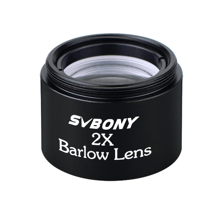 SVBONY 1.25'' Barlow Lens 2X Telescope M28.6*0.6 Thread for Standard Monocular Binoculars Optics Compact Eyepiece 31.7Mm - MRSLM