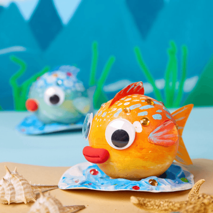 Bubble Fish Toy Bubble Ball Painting Drawing Set - MRSLM