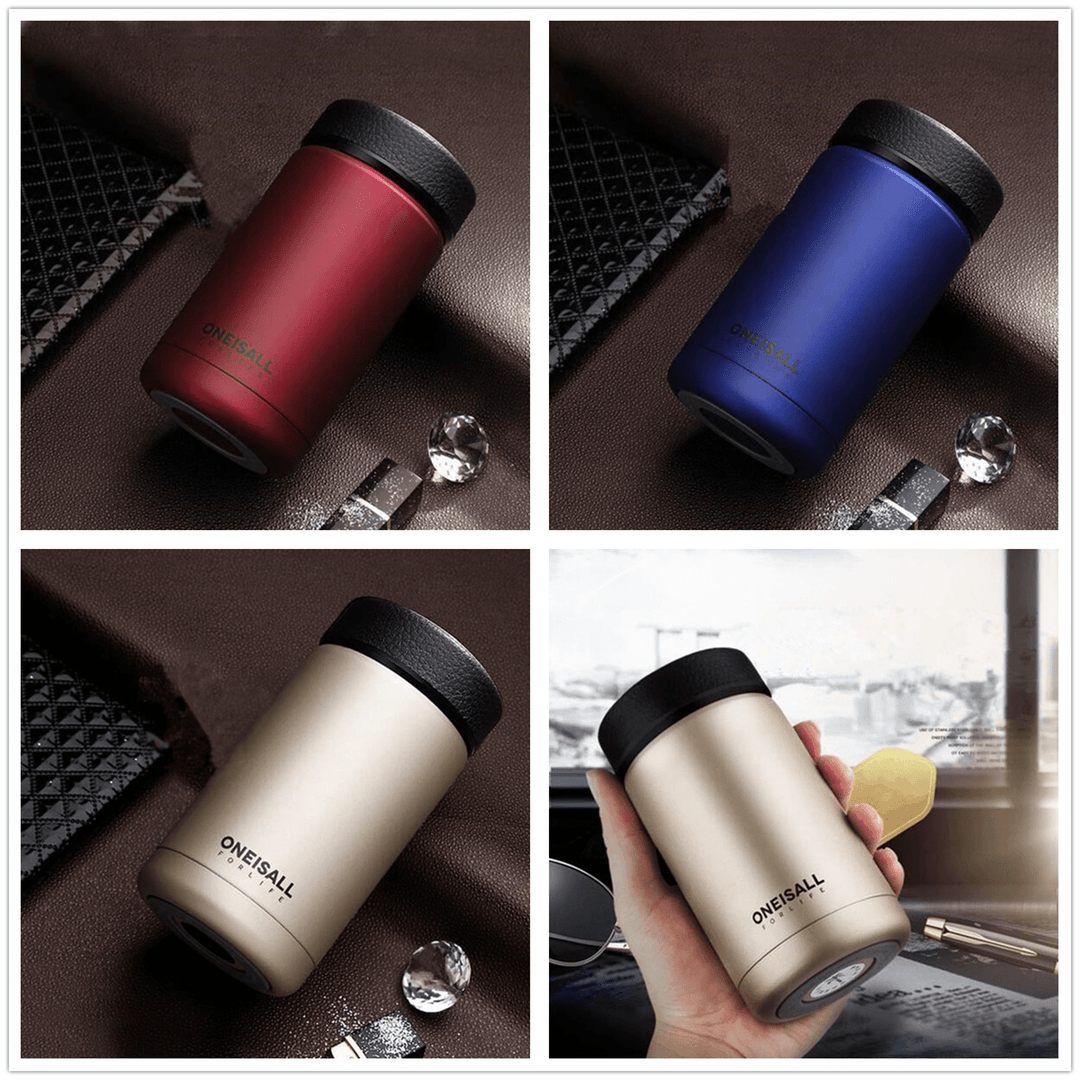 400Ml Stainless Steel Vacuum Flask Water Bottle Thermos Coffee Travel Mug Cup - MRSLM