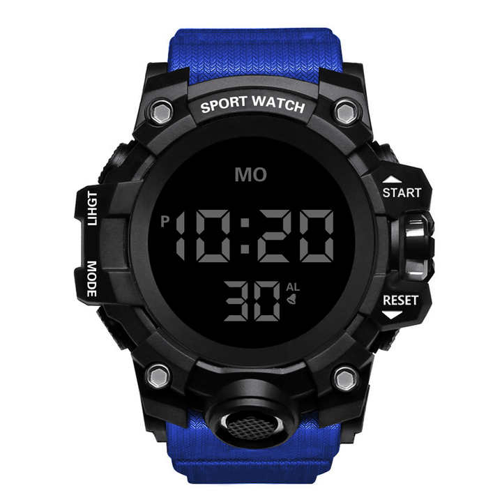HONHX 55F-783 Men Luminous Display Stopwatch Alarm Clock Fashion Digital Watch - MRSLM
