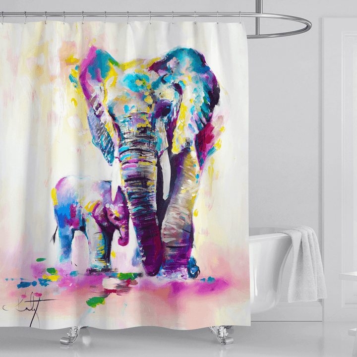 3D Shower Curtain Digital Printing Waterproof Polyester for Bathroom - MRSLM