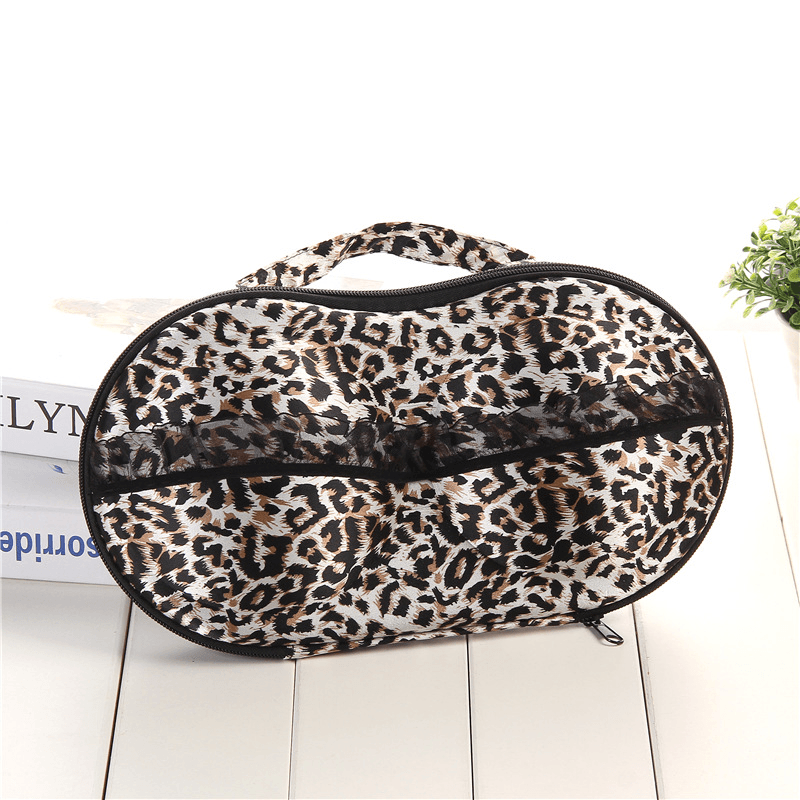 Large Capacity Creative Bra Underwear Storage Box Travel Bag Portable Organizer Bags with Net 32Cm - MRSLM