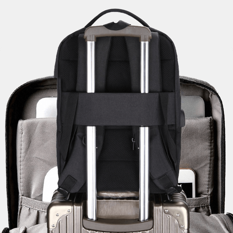 Men Large Capacity USB Outdoor Travel Backpack - MRSLM