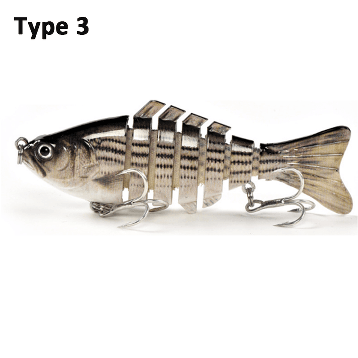 ZANLURE 10Cm 15G Corrosion Resistant Freshwater and Seawater Universal Simulation Bait Multi-Section Lures Submerged Fishing Lures Fishing Lures - MRSLM