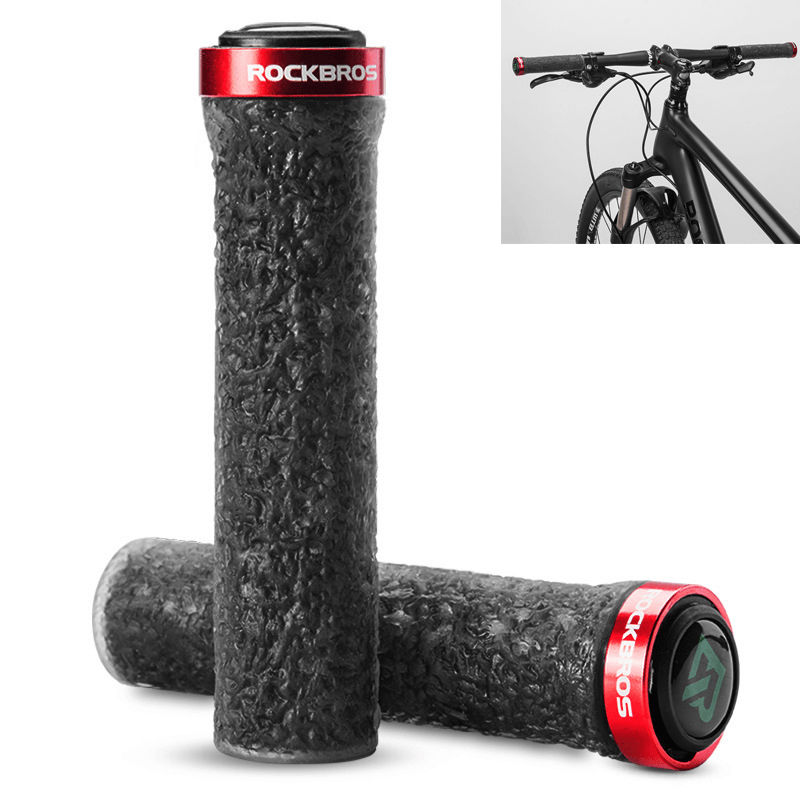 ROCKBROS Bicycle Handle Anti-Skid TPE Rubber Bicycle Grips Outdoor Camping Bike Handlebar Bike Accessiors - MRSLM