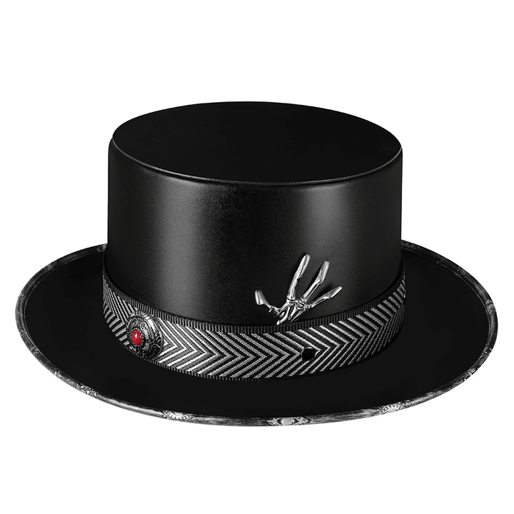 Halloween Plague Doctor Dome Magic Hat Gentleman Top Hat - MRSLM