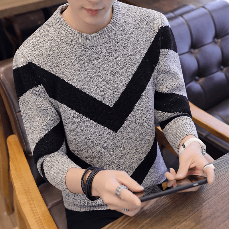 Comfortable Fashion Trendy round Neck Sweater - MRSLM