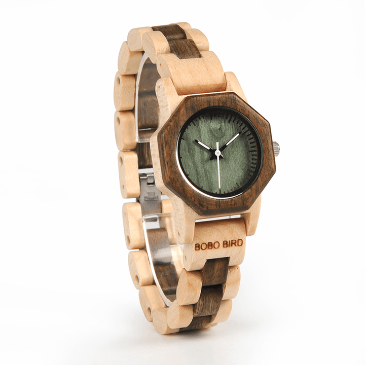 BOBO BIRD M25 Lightweight Fashionable Wooden Wrist Watch Small Dial Quartz Watch - MRSLM