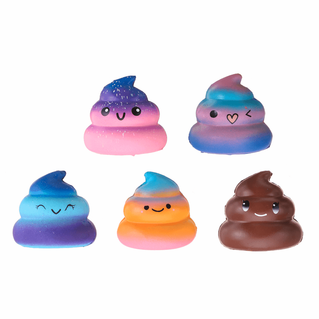 Squishy Galaxy Poo Squishy Hand Pillow 6.5CM Slow Rising with Packaging Collection Gift Decor Toy - MRSLM