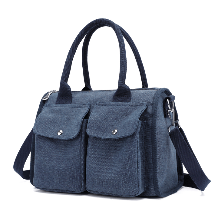 KVKY Canvas Tote Handbags Simple Shoulder Bags - MRSLM