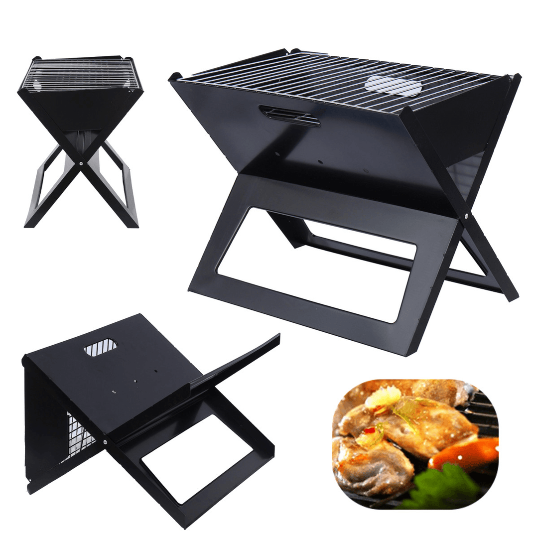 3-5 People Outdoor Portable Folding Barbecue BBQ Grill Charcoal Cooking Stove Camping Picnic - MRSLM