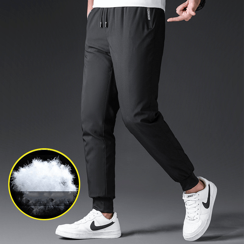 Middle-Aged and Elderly Men'S Warm Outdoor down Cotton Trousers - MRSLM