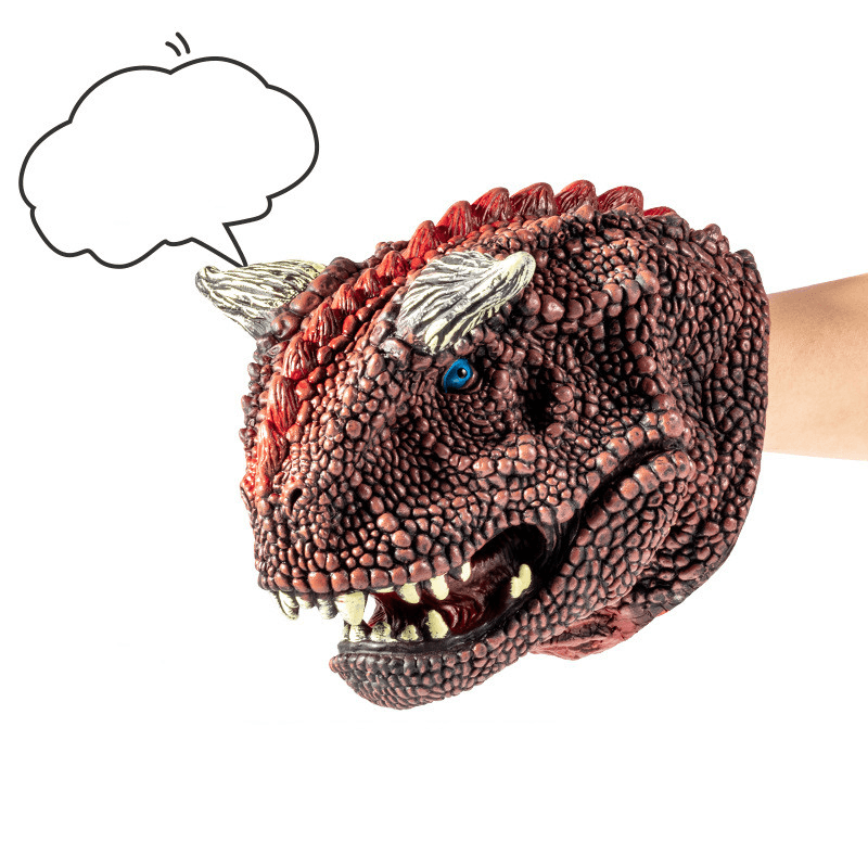 Simulation Soft Rubber Dinosaur Hand Puppet Jurassic - MRSLM