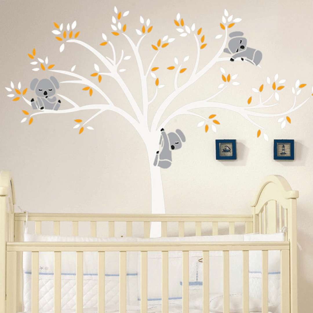 Removable Mural Koala Tree Wall Sticker Kids Decals Home Room Nursery - MRSLM