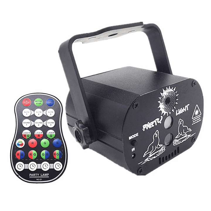 60 Patterns Laser Stage Light LED Disco Light DJ Moving Head Laser Projection Lamp Stage Lighting - MRSLM