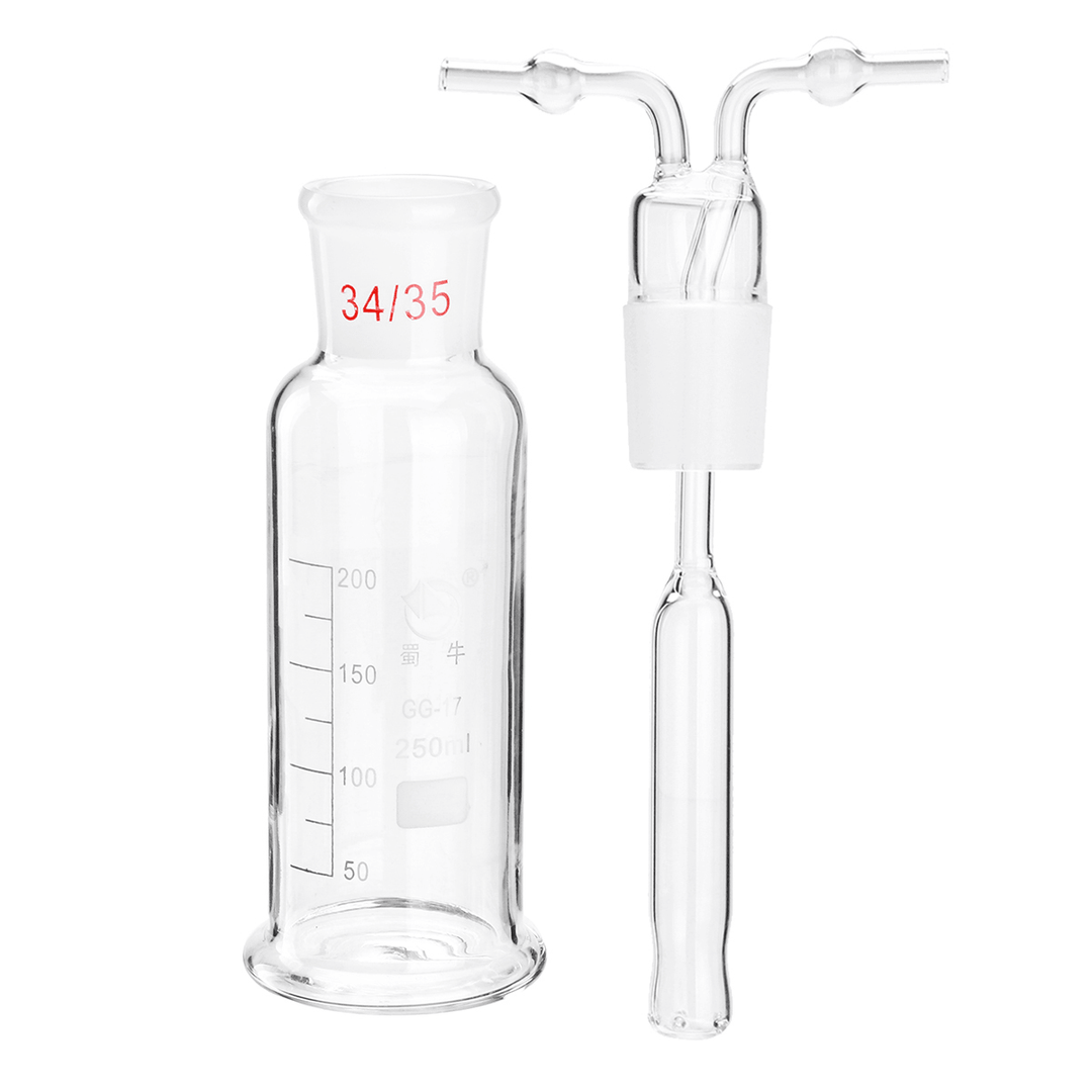 250Ml Precision Chemical Glass Mengshi Porous Gas Bottles Washing Laboratory Equipment - MRSLM