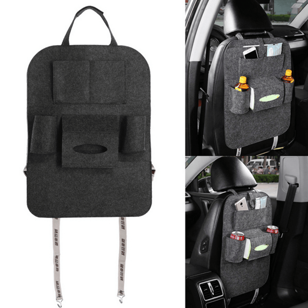 Auto Car Seat Back Hanging Multi-Pocket Storage Bag Organizer Holder Car Storage Box - MRSLM