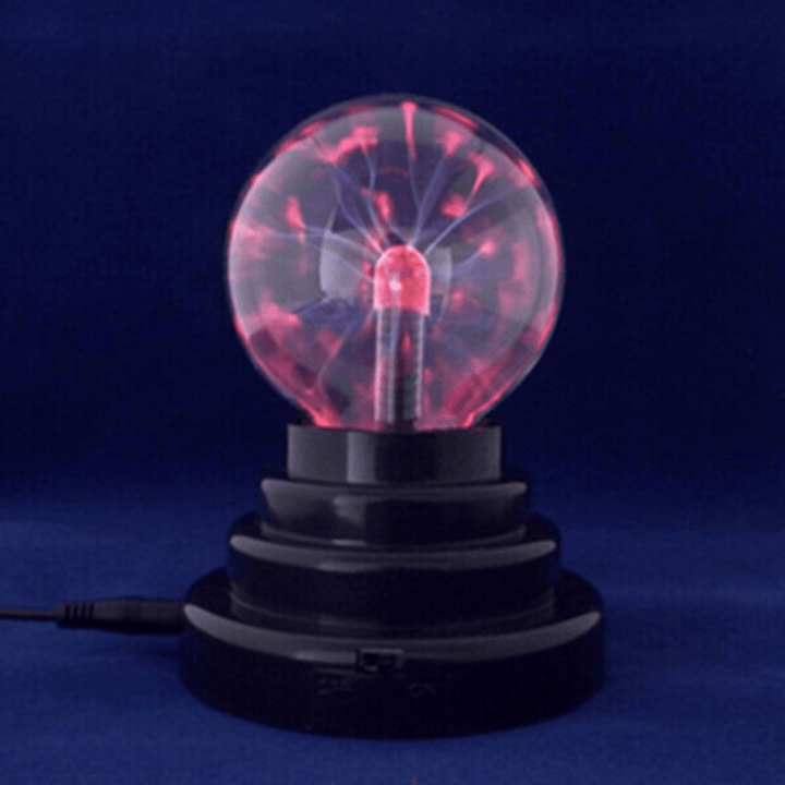 3 Inch Butterfly Plasma Ball Light Table Lamp Cool Magic Fun Science Electricity Desktop Decor - MRSLM