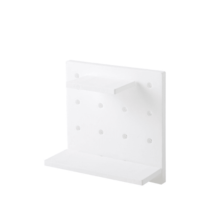 Plastic Wall Mount Hole Plate Storage Rack Floating Hanging Shelf Display Board - MRSLM