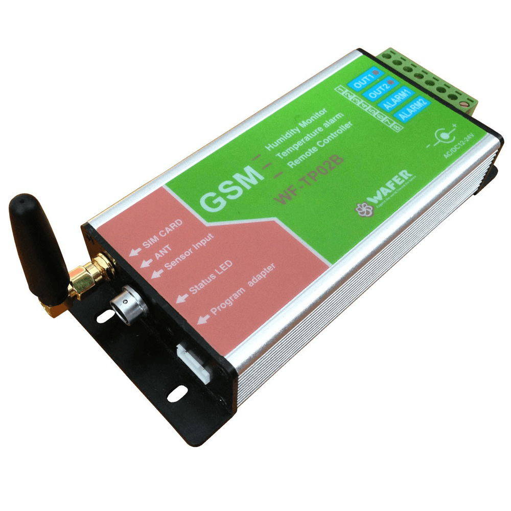 WF-TP02B GSM SMS Remote Controller GSM Temperature Alarm Monitoring with 3 Meter Length Waferproof Sensor - MRSLM