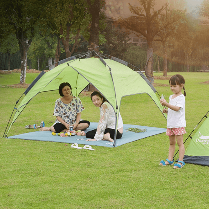 Desert&Fox Automatic Camping Tent 3-4 People Waterproof Windproof Tent Sun Shelter Canopy for Outdoor Camping Travel 3 Use - MRSLM