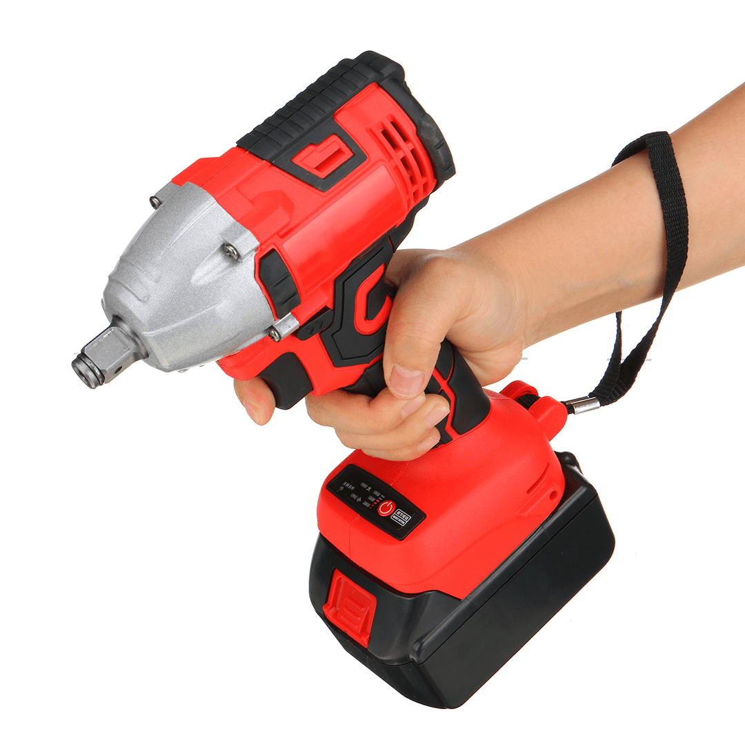 330NM 3000RPM Electric Cordless Brushless Impact Wrench W/ 1 or 2Pcs Battery & 5Pcs Sockets - MRSLM