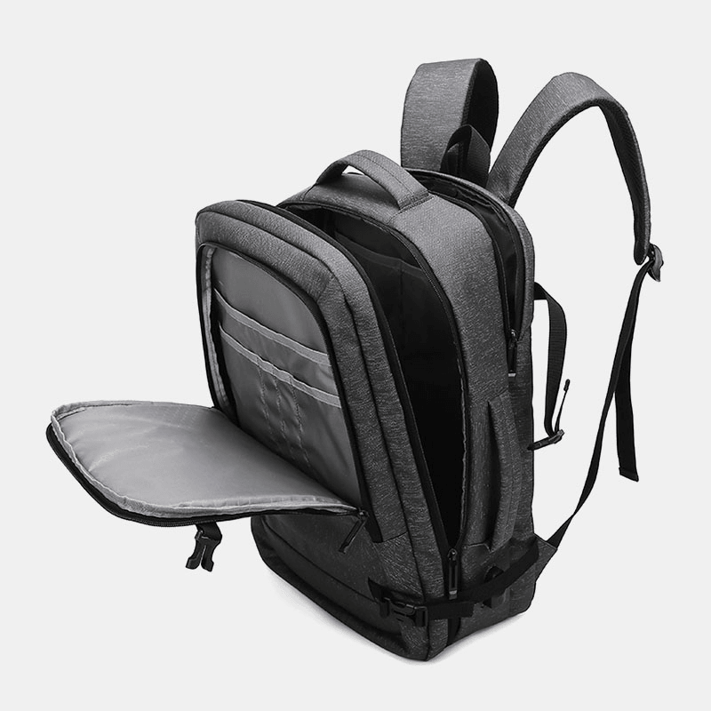 Men 15.6 Inch USB Charging Waterproof Business Laptop Bag Backpack - MRSLM