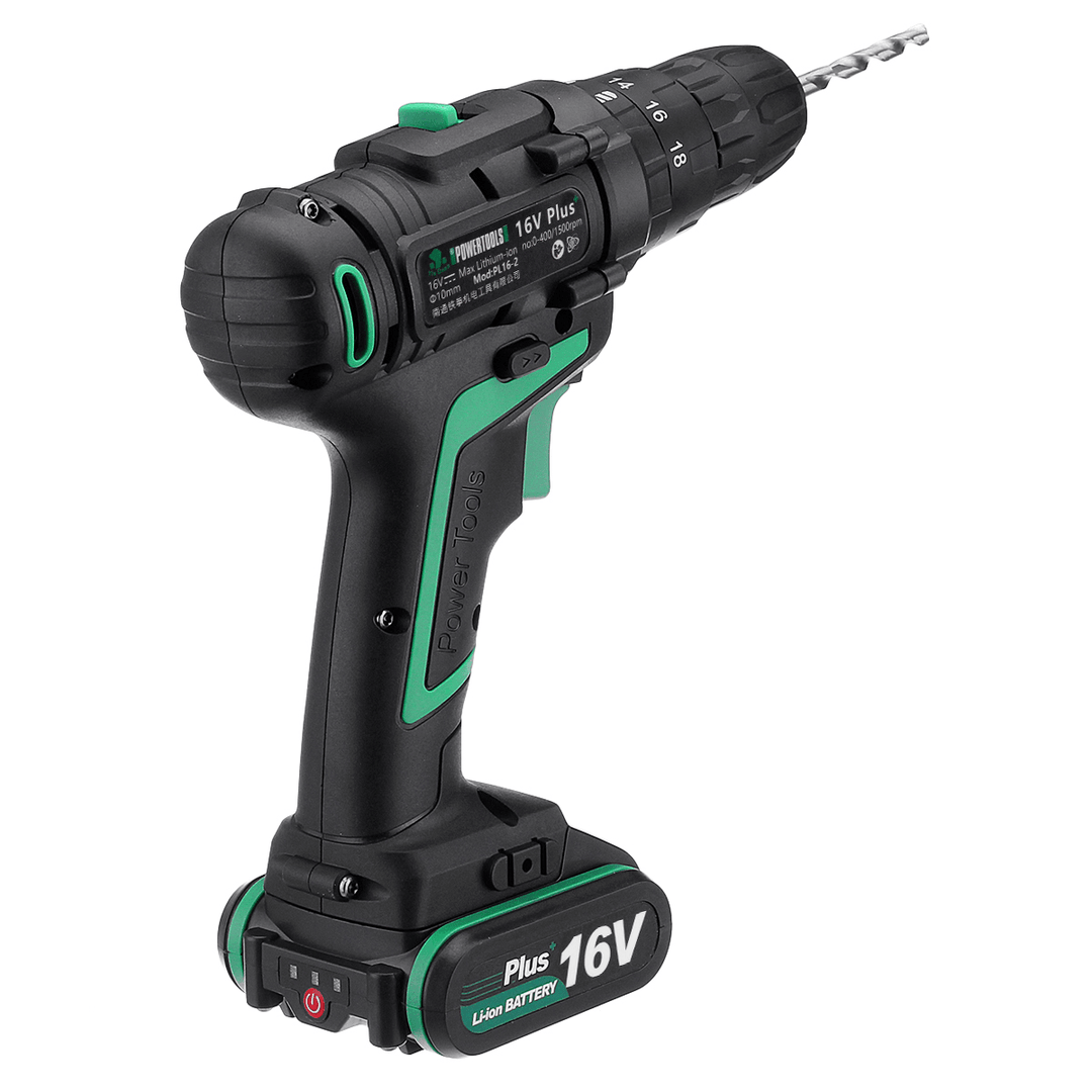 AC 100-240V Lithium Cordless Electric Screwdriver Screw Drill Driver Tool 1.5Ah 1 Charger 1 Battery - MRSLM