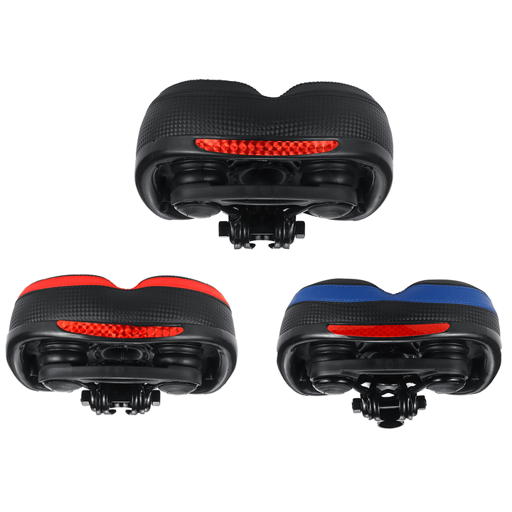 BIKIGHT PU Waterproof Vibration Damping Anti-Slip Abrasion Resistant Comfortable Universal Fit Saddle Bike Saddles - MRSLM