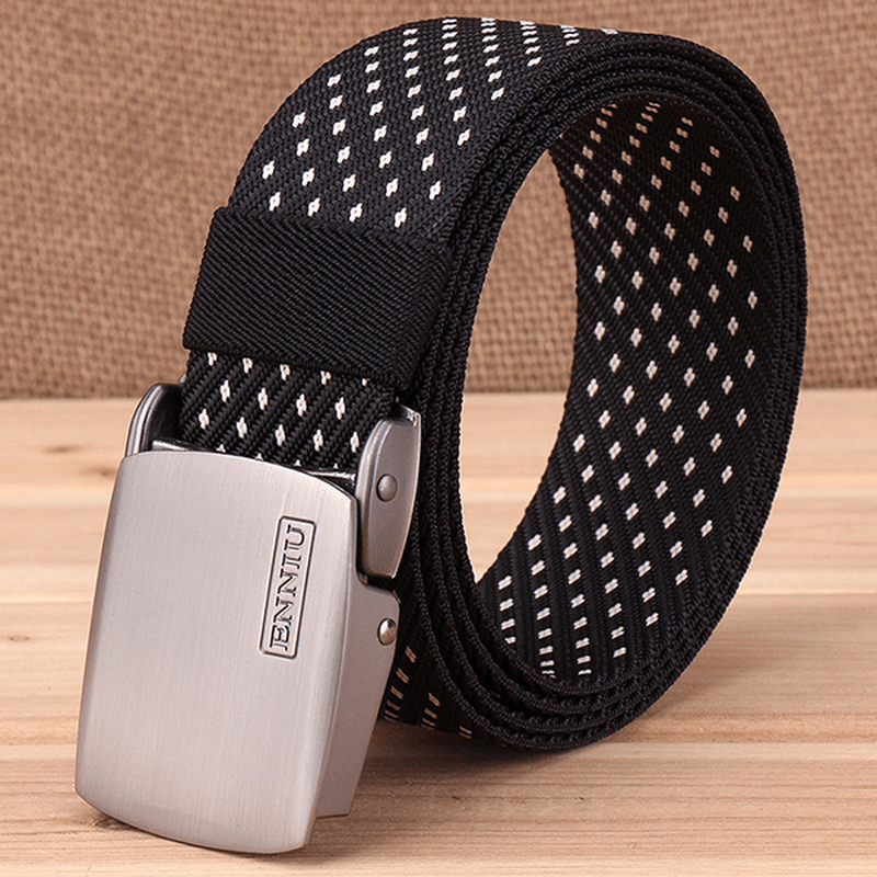 Canvas Web Belts for Men with Alloy Automatic Buckle - MRSLM