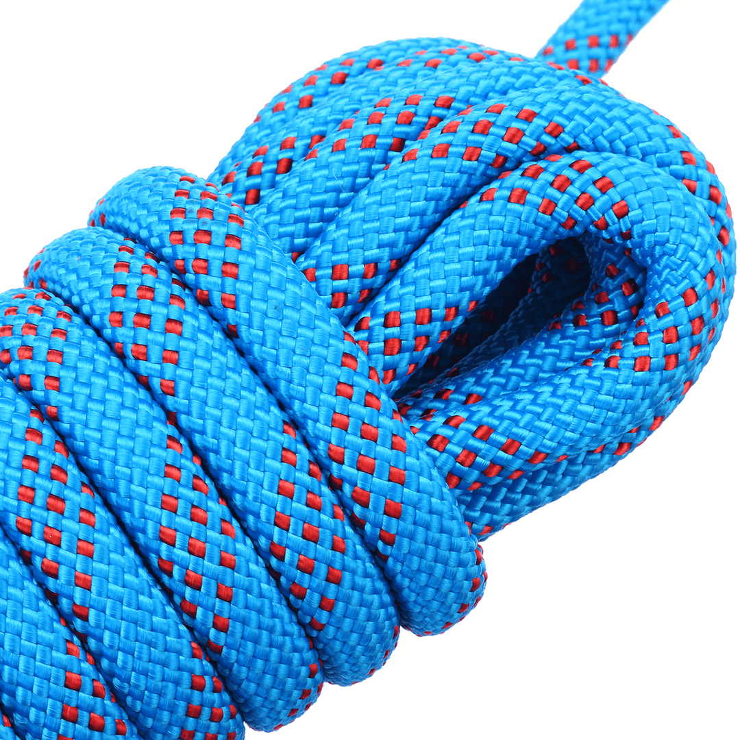 10Mm 10/20M Professional Rock Climbing Cord Outdoor Hiking Rope High Strength Safety Sling Cord Rappelling Rope Equipment Tool - MRSLM