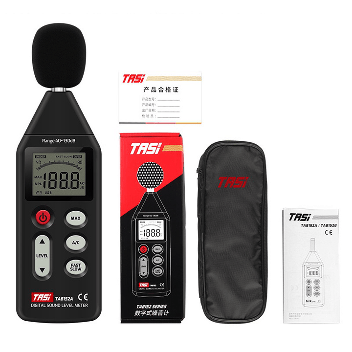 TASI® TA8152A Noise Measuring Instrument Db Meter 40~130Db Mini Audio Digital Sound Level Meter Decibel Monitor - MRSLM