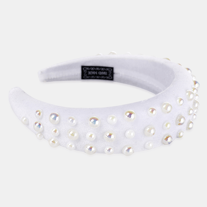 Pearl Sponge Headband Multicolor Ladies Headband - MRSLM