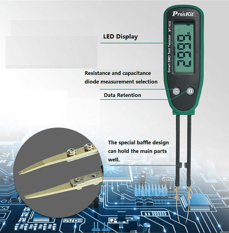 MT-1632 LCR Meter Detection SMD Components Resistor Capacitor Tester - MRSLM