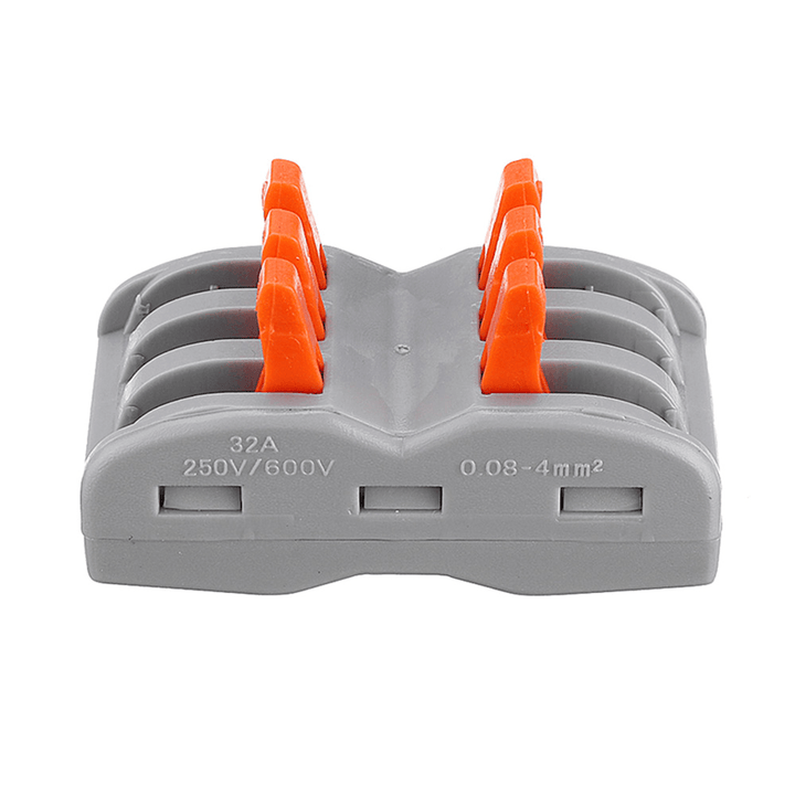 Minleaf 9Pcs 3Pin Wire Docking Connector Terminal Block Universal Quick Terminal Block Electric Cable Wire Connector Terminal 0.08-4.0Mm² - MRSLM