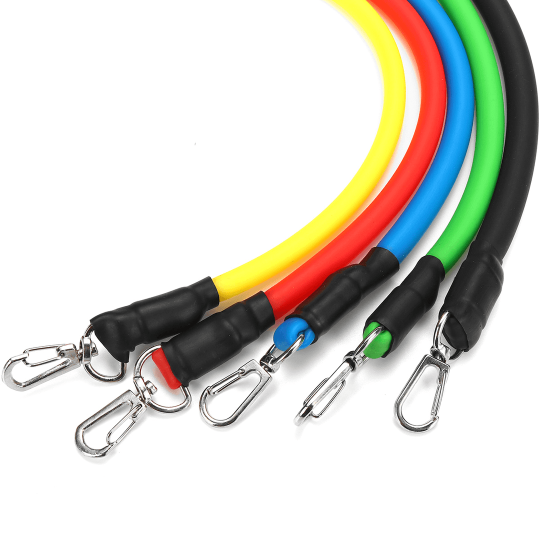 11PCS Multifunctional Resistance Bands Set Home Fitness Stretch Training Yoga Elastic Pull Rope - MRSLM